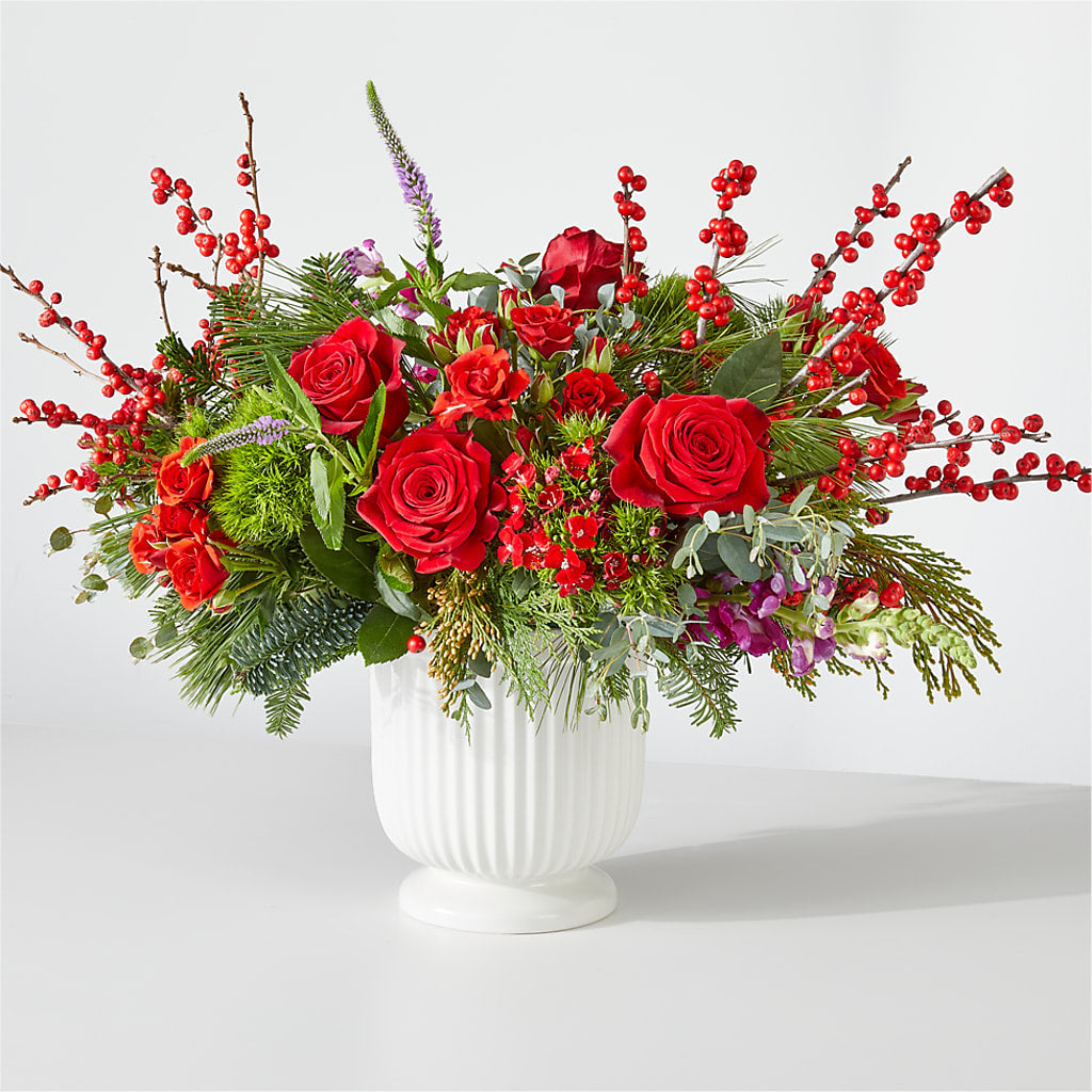 Big Red Bow Bouquet – Branch Floral Designs, Nyssa OR