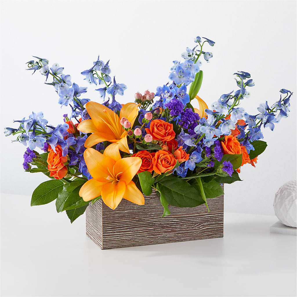 Radiant Citrus Box Bouquet – Branch Floral Designs, Nyssa OR
