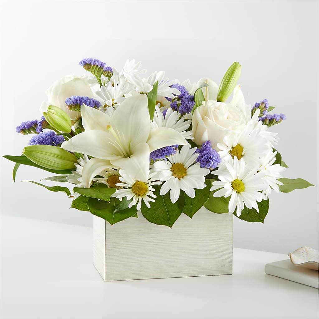 Beyond Blue Box Bouquet – Branch Floral Designs, Nyssa OR
