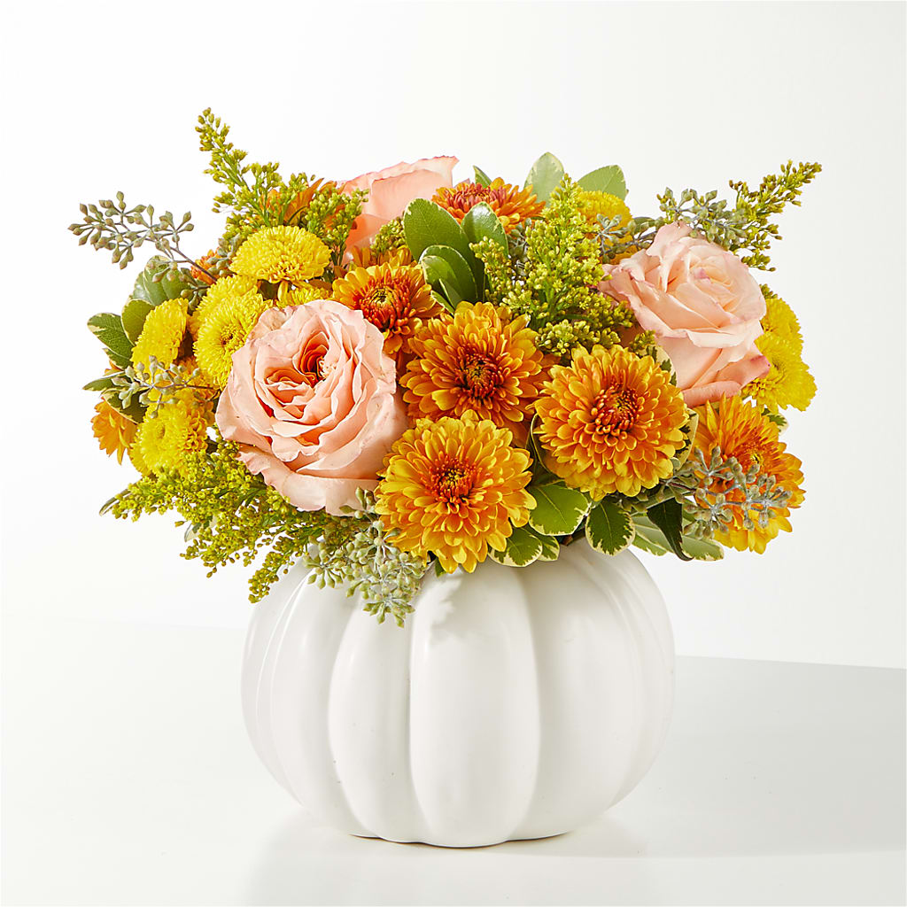 Peachy Pumpkin – Branch Floral Designs, Nyssa OR
