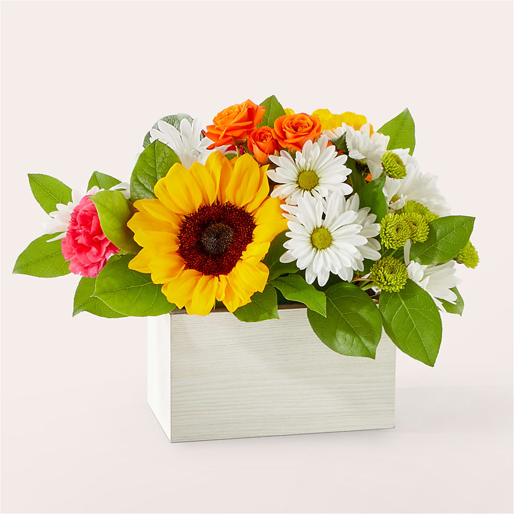 Sun-drenched Blooms Box Bouquet – Branch Floral Designs, Nyssa OR