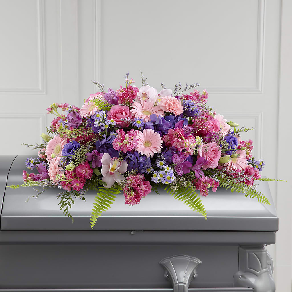 Glorious Garden Casket Spray – Branch Floral Designs, Nyssa OR