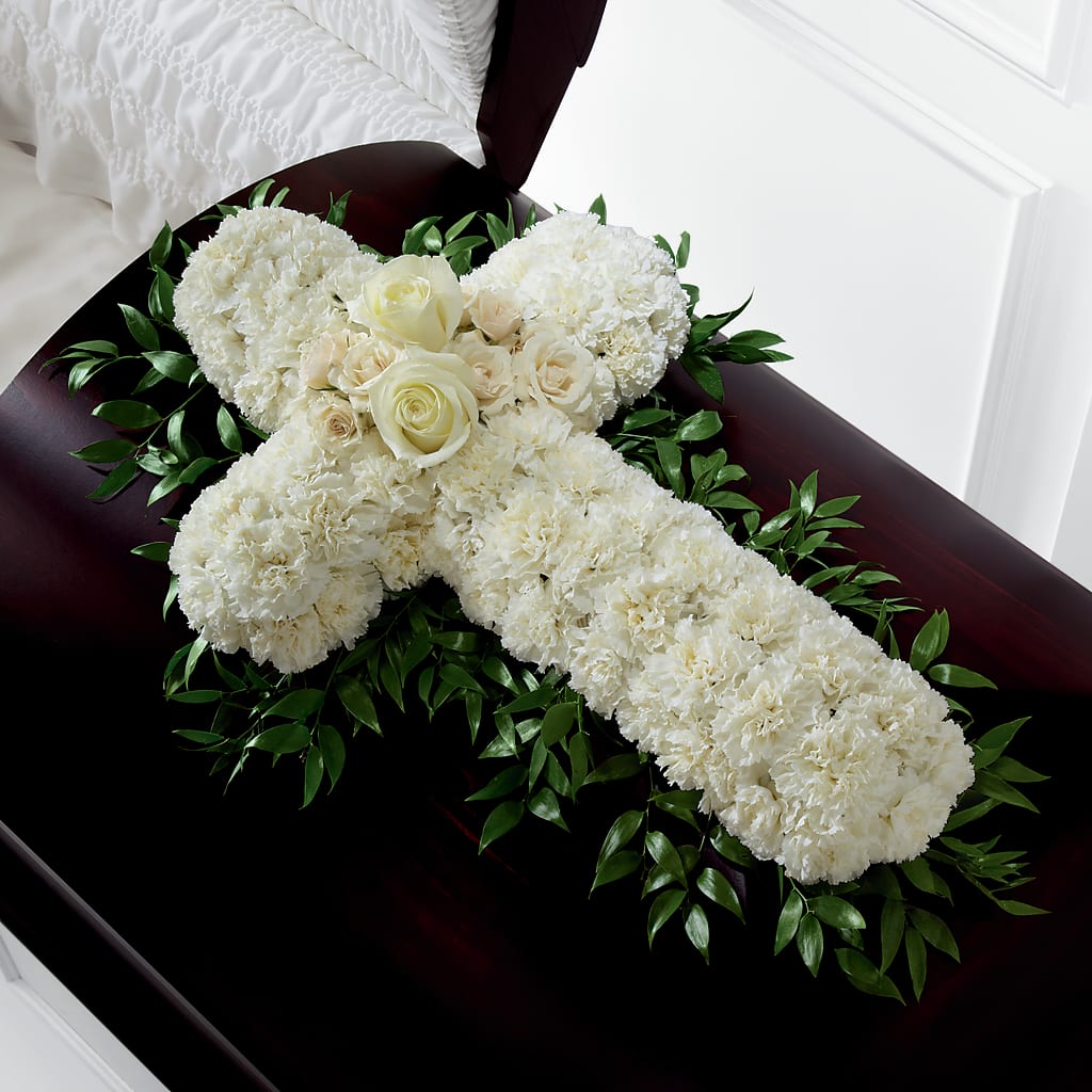 Peaceful Memories Casket Spray (Standard) – Branch Floral Designs, Nyssa OR