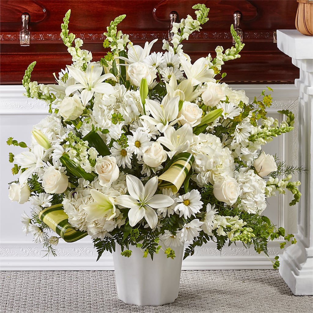 Thoughts of Tranquility Floor Basket – Branch Floral Designs, Nyssa OR