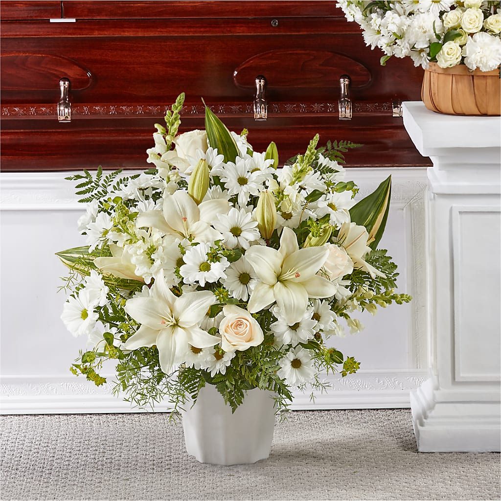 Thoughts of Tranquility Floor Basket – Branch Floral Designs, Nyssa OR