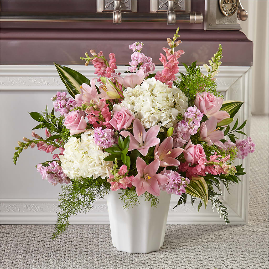 Simply Serene Floor Basket – Branch Floral Designs, Nyssa OR