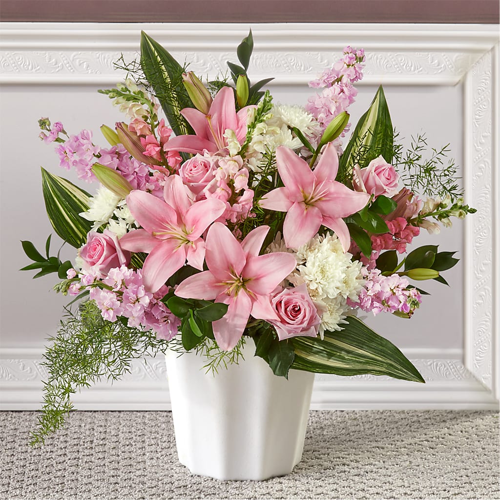 Simply Serene Floor Basket – Branch Floral Designs, Nyssa OR