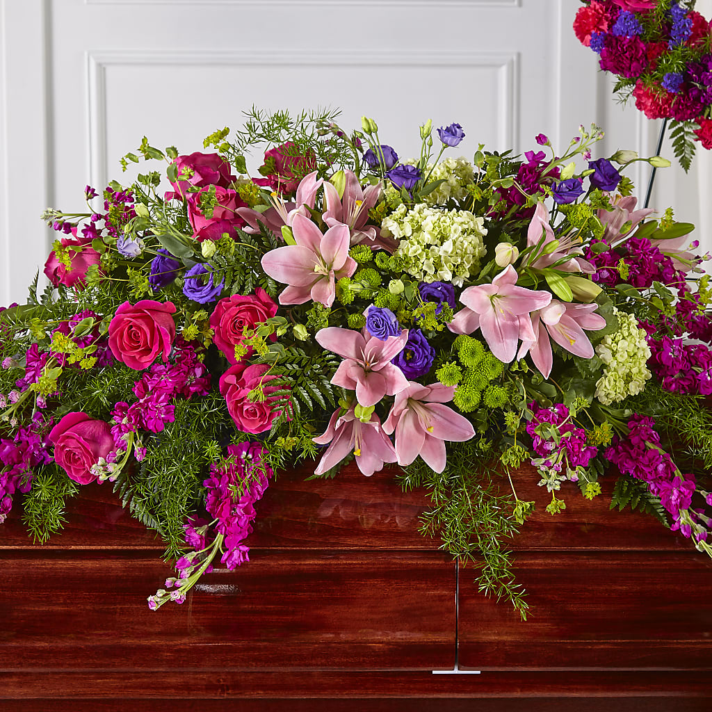 Radiant Tribute Casket Spray – Branch Floral Designs, Nyssa OR