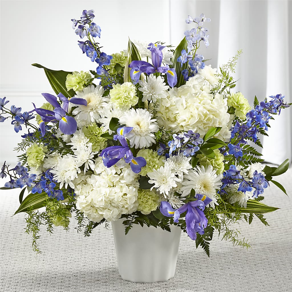 Soft Serenity Floor Basket – Branch Floral Designs, Nyssa OR