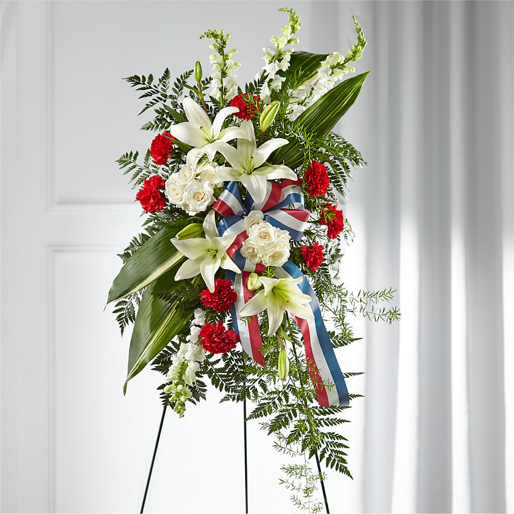 Stars of Life Standing Spray – Branch Floral Designs, Nyssa OR