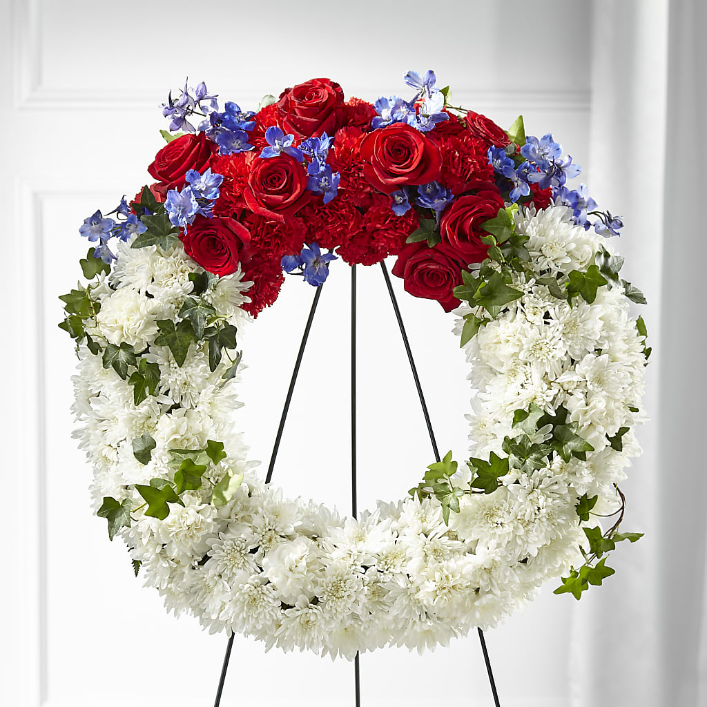 Patriotic Passion Wreath – Branch Floral Designs, Nyssa OR