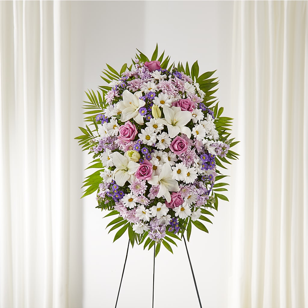 Surrounded by Love Standing Spray – Branch Floral Designs, Nyssa OR