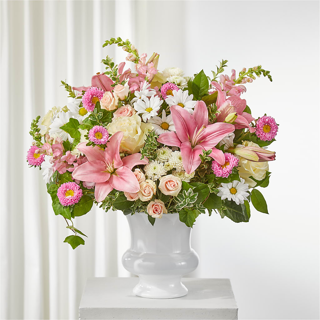Empathetic Blooms Urn Arrangement – Branch Floral Designs, Nyssa OR