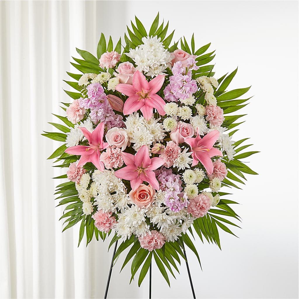 Offering Solace Standing Spray – Branch Floral Designs, Nyssa OR