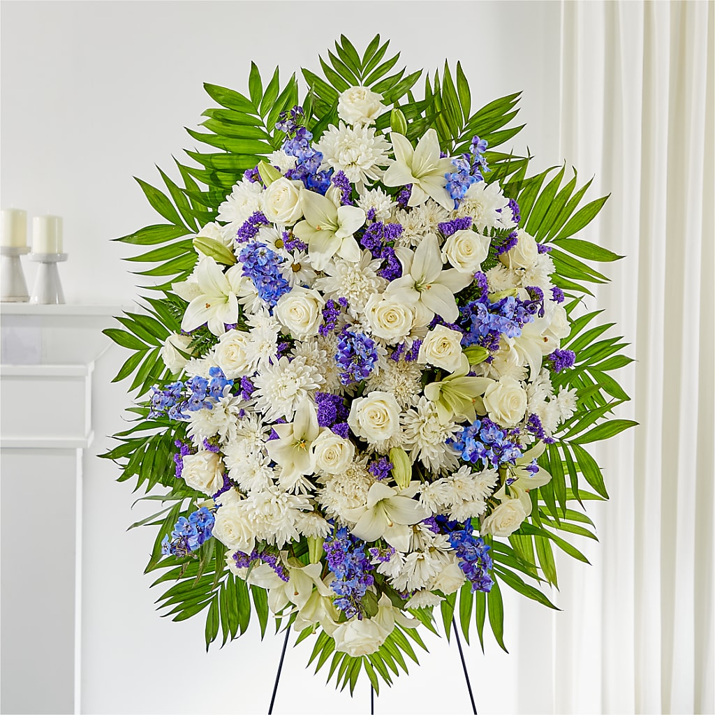 At Rest Standing Spray – Branch Floral Designs, Nyssa OR