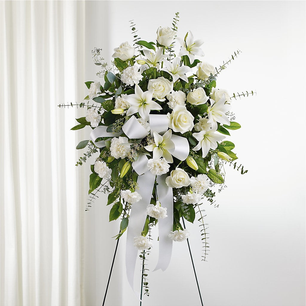 With Care Standing Spray – Branch Floral Designs, Nyssa OR