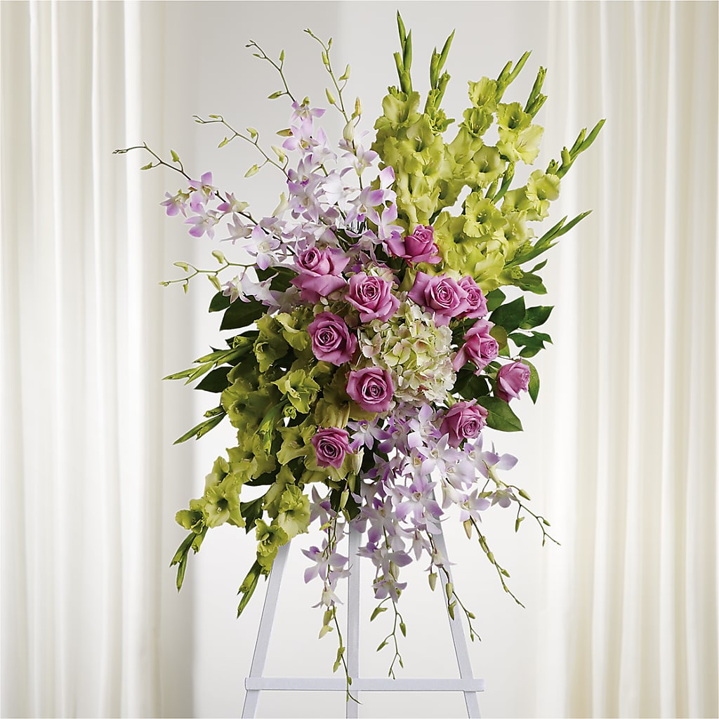 Lasting Legacy Standing Spray – Branch Floral Designs, Nyssa OR