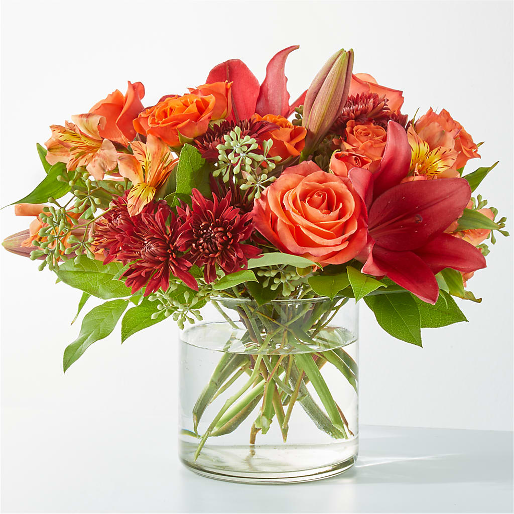 Crimson Leaves Bouquet – Branch Floral Designs, Nyssa OR