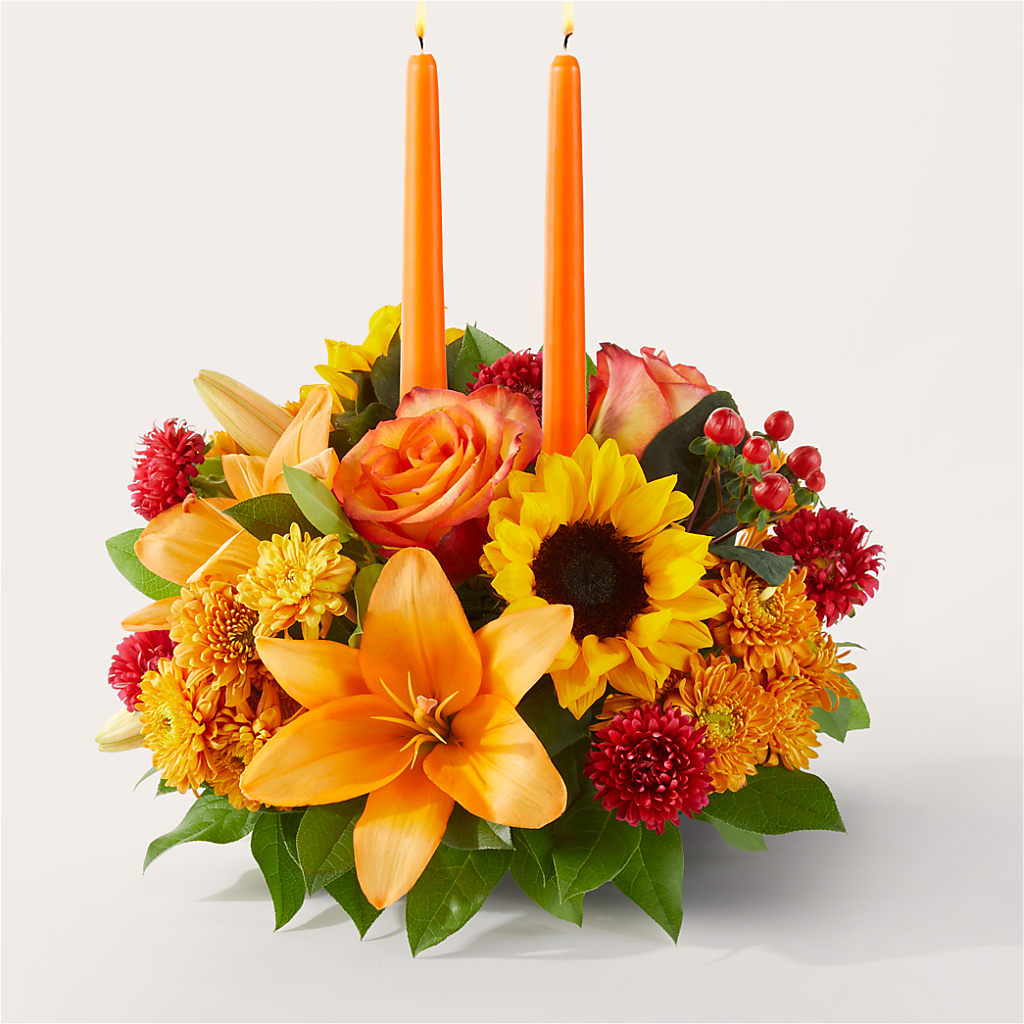 Grateful Centerpiece – Branch Floral Designs, Nyssa OR