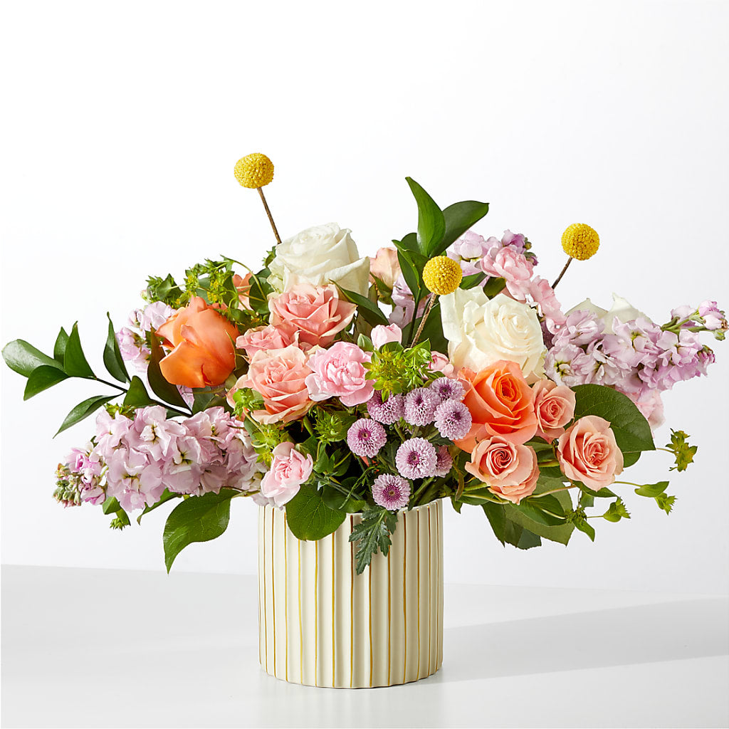 French Market Bouquet with Ivory Vase – Branch Floral Designs, Nyssa OR