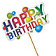 Happy Birthday Pick –  Branch Floral Designs, Nyssa OR