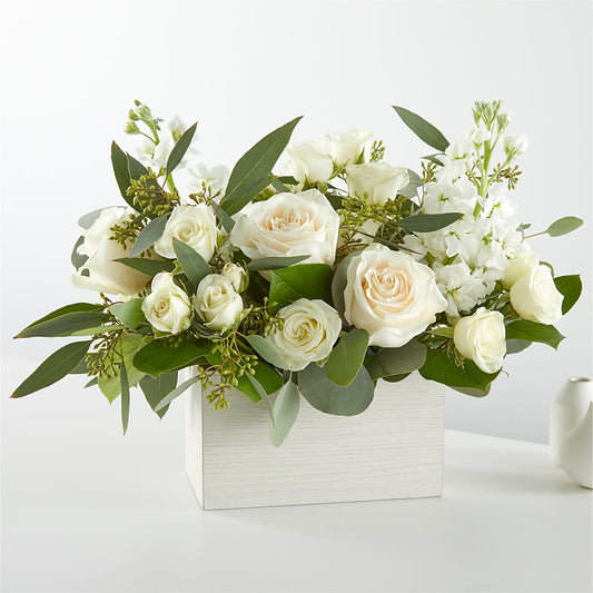 Fresh Linen Box Bouquet –  Branch Floral Designs, Nyssa OR