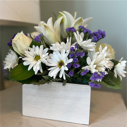 Beyond Blue Box Bouquet –  Branch Floral Designs, Nyssa OR