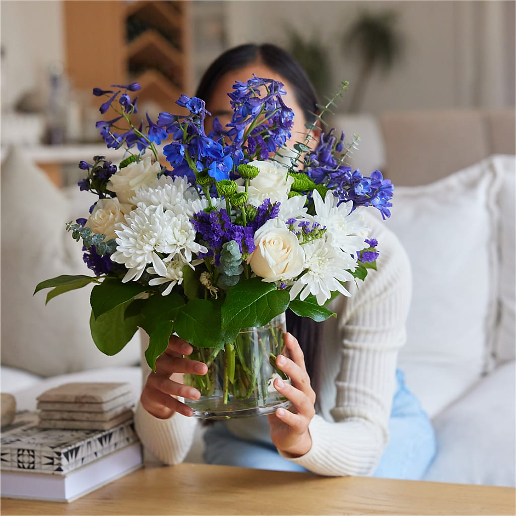 Cerulean Waves Bouquet –  Branch Floral Designs, Nyssa OR