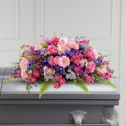 Glorious Garden Casket Spray –  Branch Floral Designs, Nyssa OR