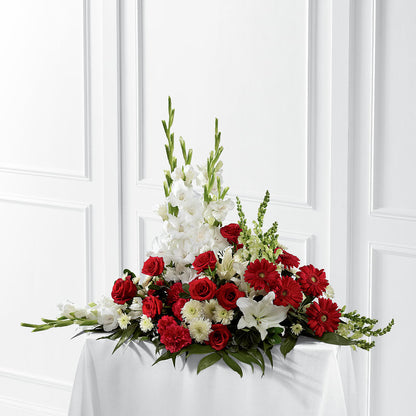 Crimson & White Arrangement –  Branch Floral Designs, Nyssa OR