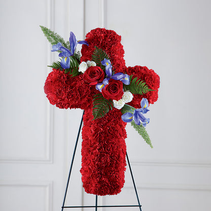 Faithful Hero Floral Cross –  Branch Floral Designs, Nyssa OR