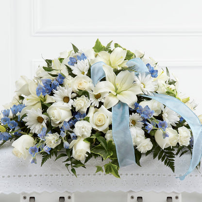 Tender Treasure Casket Spray –  Branch Floral Designs, Nyssa OR
