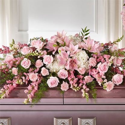 Life & Remembrance Casket Spray –  Branch Floral Designs, Nyssa OR