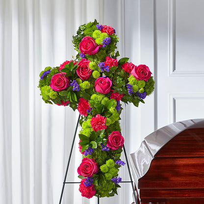 Tribute Rose Floral Cross –  Branch Floral Designs, Nyssa OR