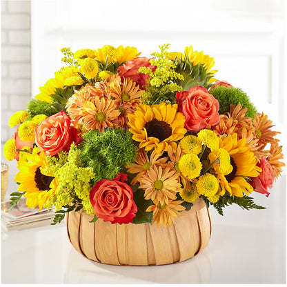 Harvest Sunflower Basket –  Branch Floral Designs, Nyssa OR