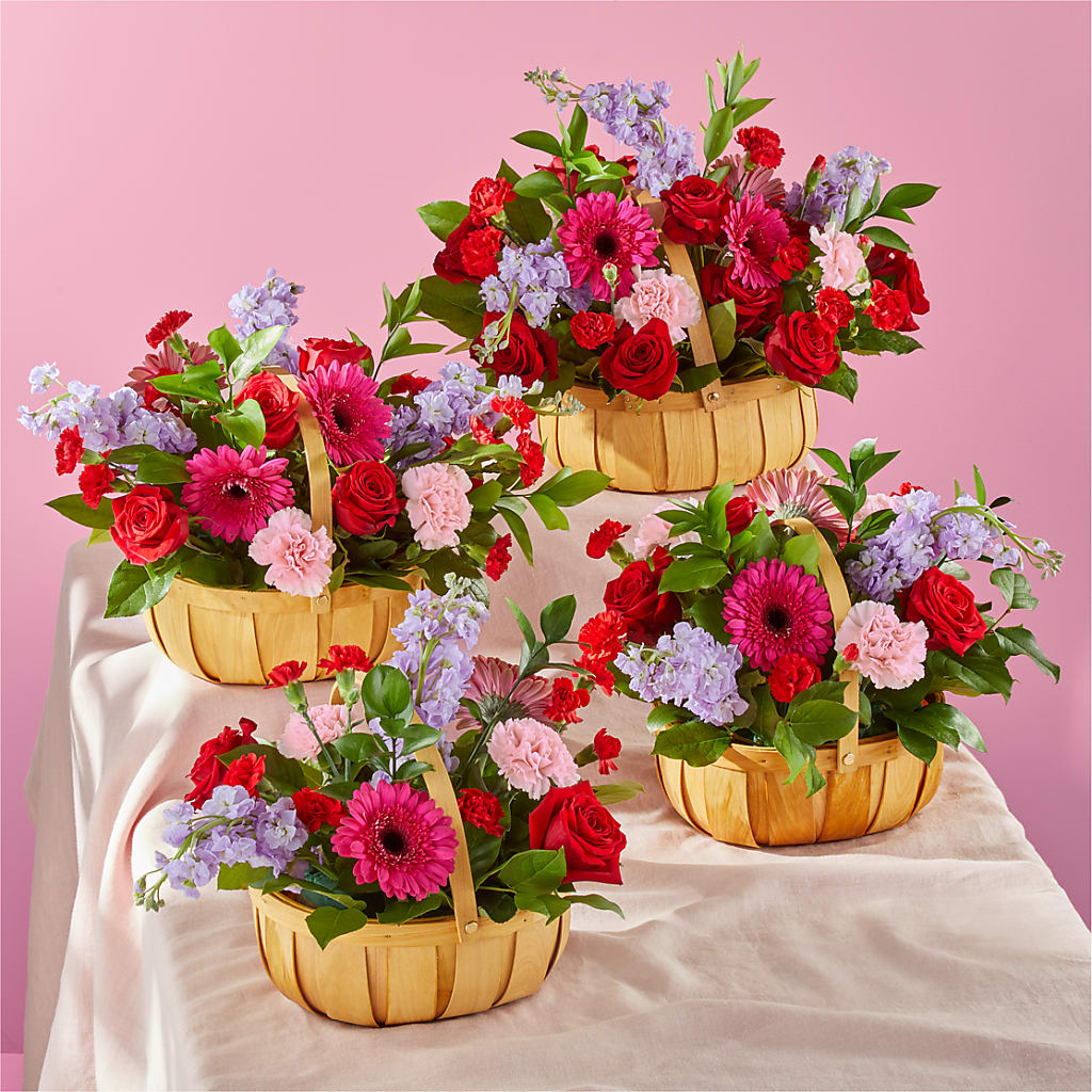 Pink Picnic Basket –  Branch Floral Designs, Nyssa OR