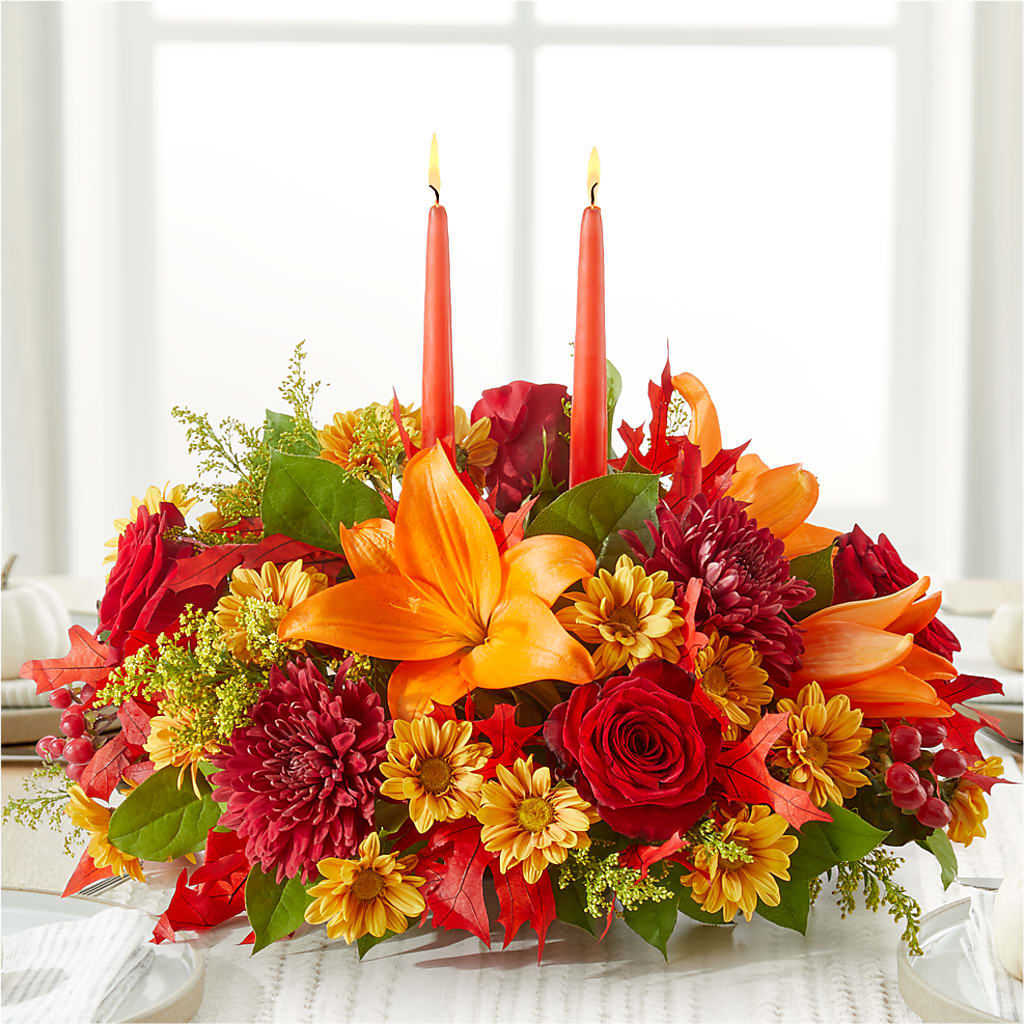Autumn's Embrace Centerpiece –  Branch Floral Designs, Nyssa OR