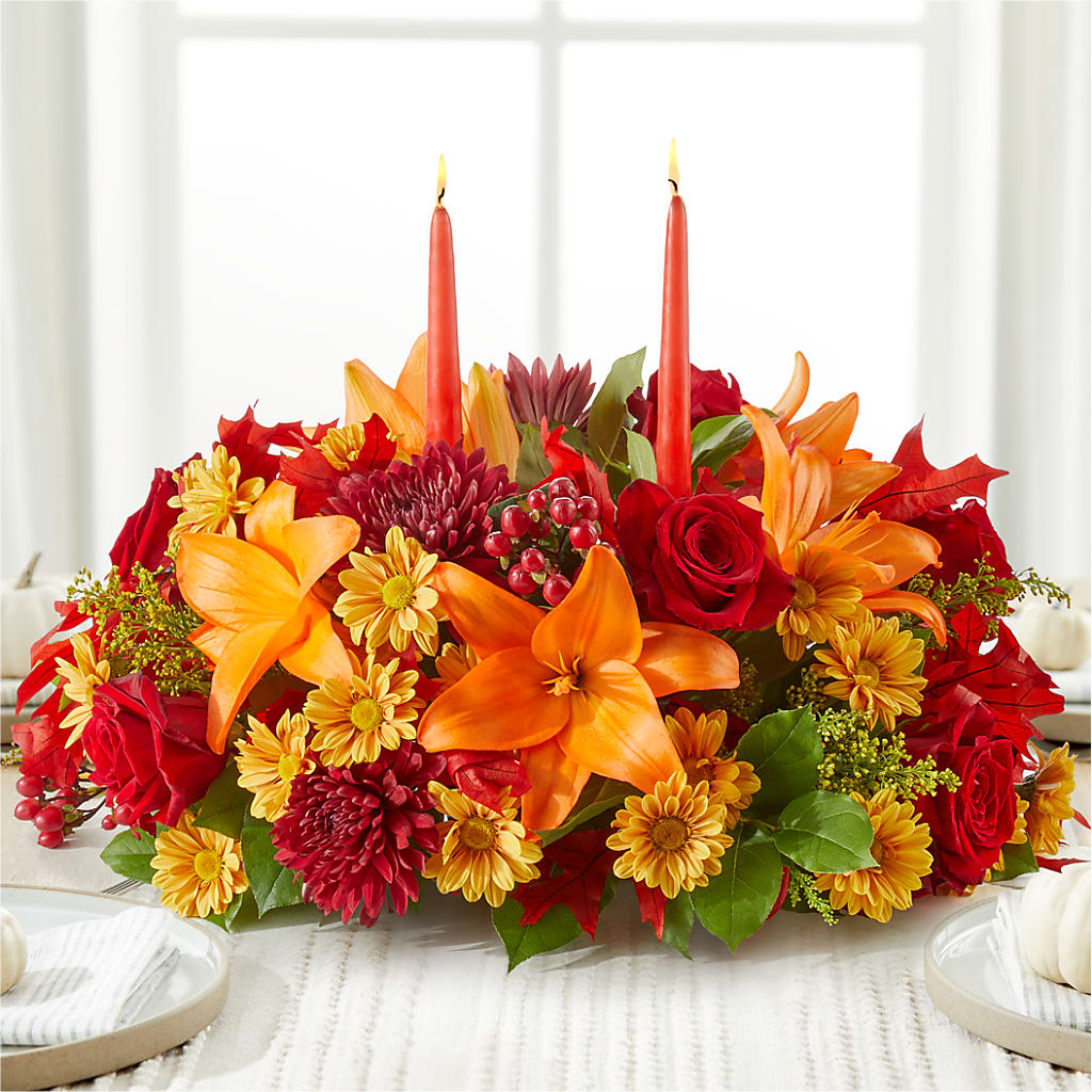 Autumn's Embrace Centerpiece –  Branch Floral Designs, Nyssa OR